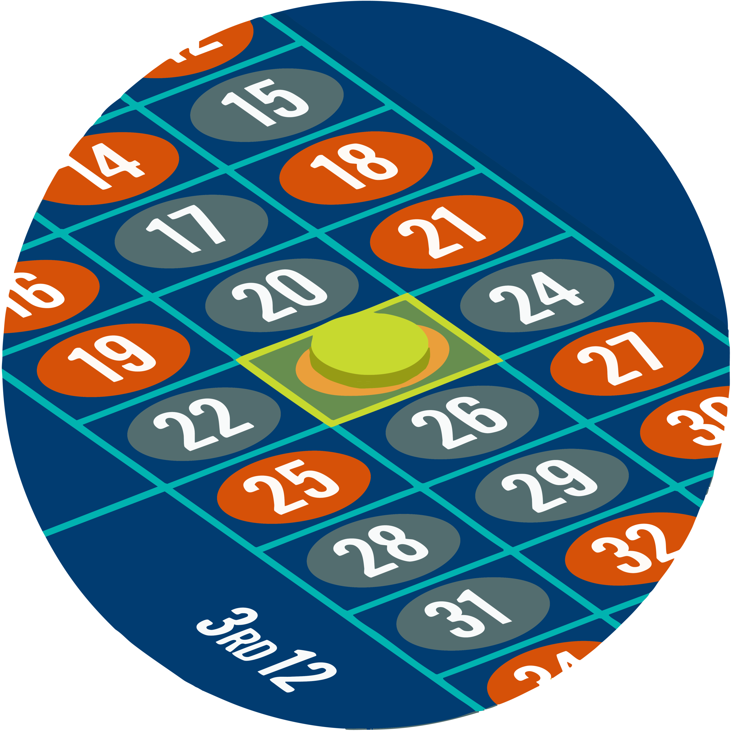 Straight up bet on a single number.