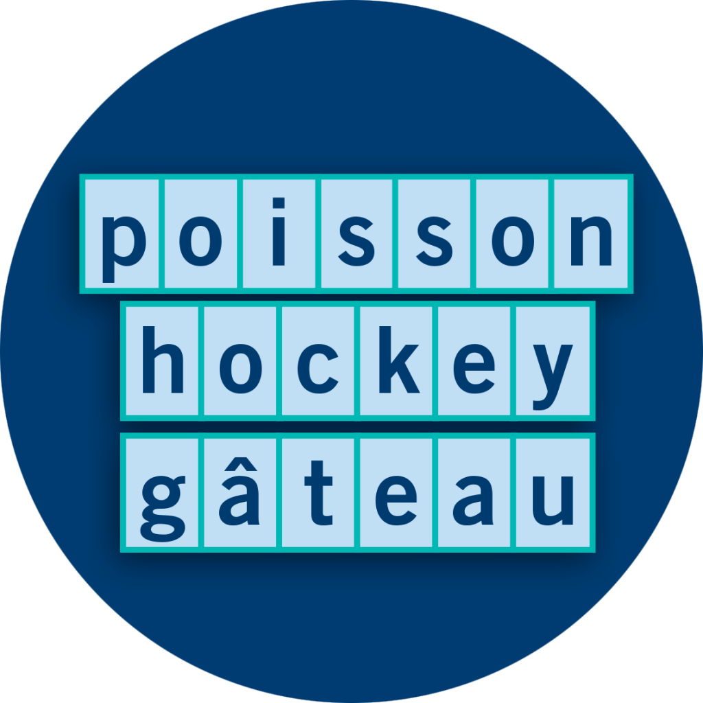 Poisson hockey gâteau