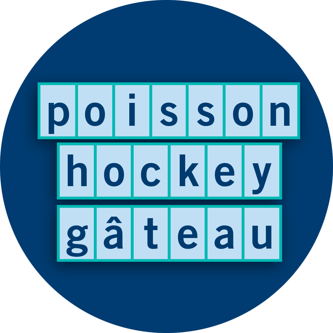 Poisson hockey gâteau