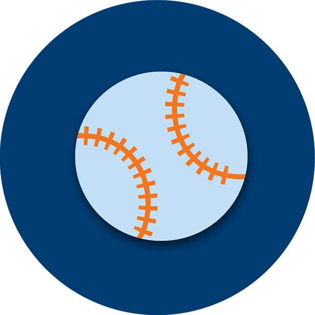 Une balle de baseball