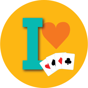 An icon shows “I”, a heart and four cards, each from a different suit.