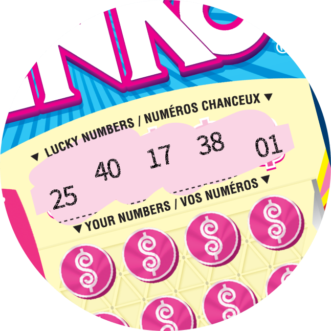 On the upper part of the INSTANT PLINKO ticket, LUCKY NUMBERS are scratched to reveal the numbers.