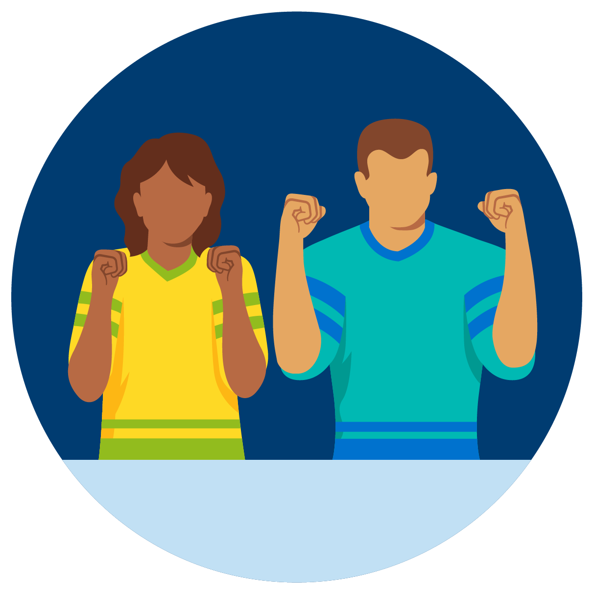 A football player is shown with two silhouettes with question marks on each side, signifying that there is no certain way to predict a winner in sports.