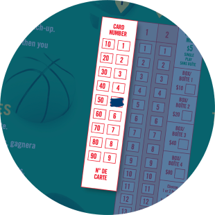 A POOLS selection slip highlights the Card Number area with Card 5 shaded in.