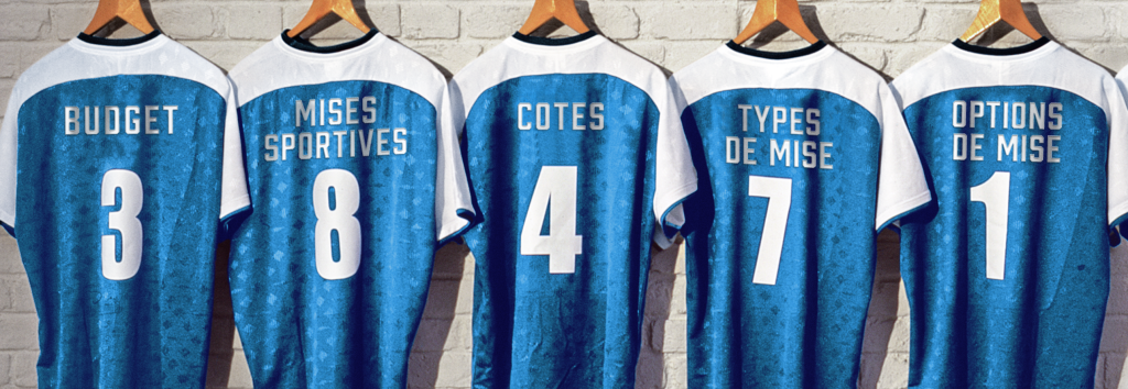 Shirts with types of bets