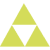 一个三角形图标由三个较小的三角形组成，表示来自我的投注休憩期的持续支持